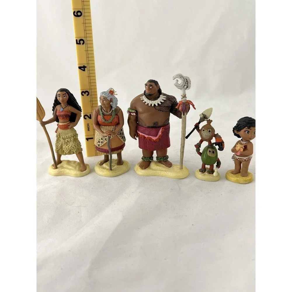 Disney Moana Figure Lot‎ Family Tala Tui Kakamora Baby Moana Maui Toy Set